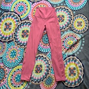 lululemon leggings size 0 pink